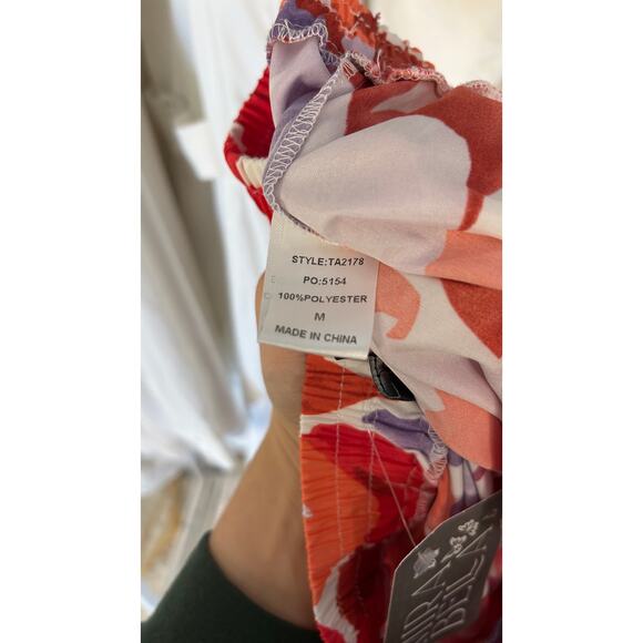 Gigio Women's Size M Multicolor Floral Flare Leg Pants #0313 - Picture 6 of 16